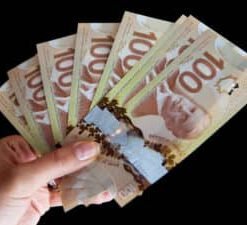 Counterfeit $100 CAD Bills