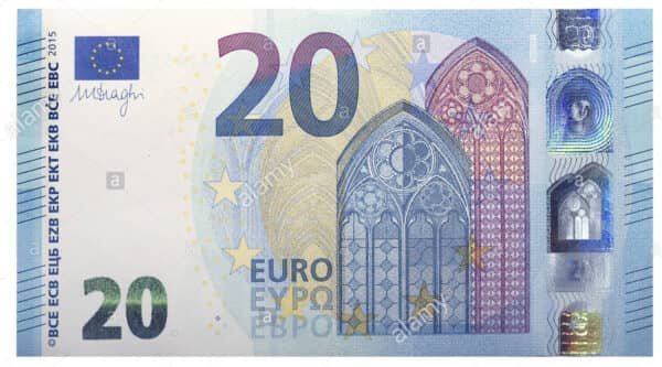 Counterfeit €20 Euro Bills
